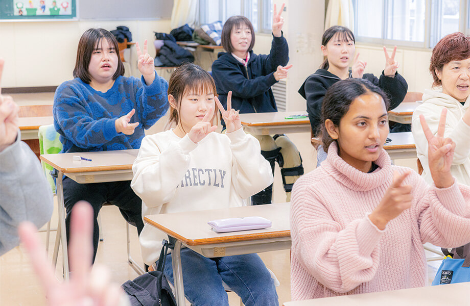 留学生の授業風景